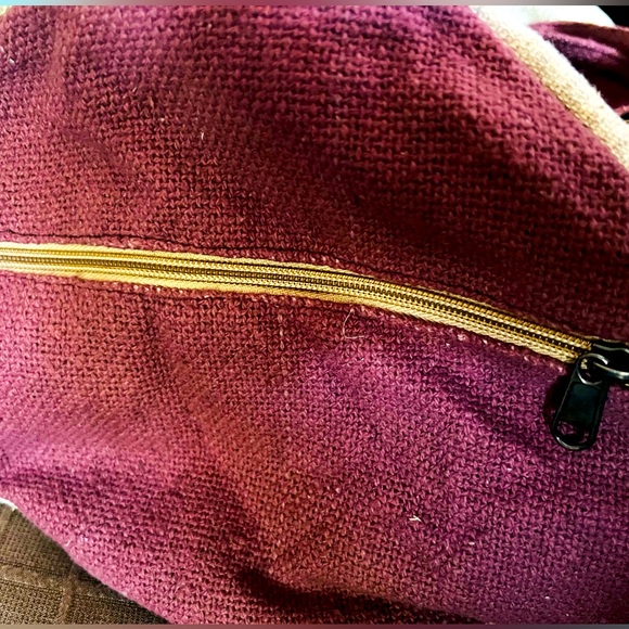 Pure Himalayan Hemp THC Free Duffel/Messenger/Gym Bag Made in Nepal - Picture 8 of 8